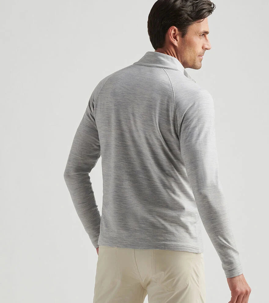 Peter Millar Excursionist Flex Heathered Performance Pullover