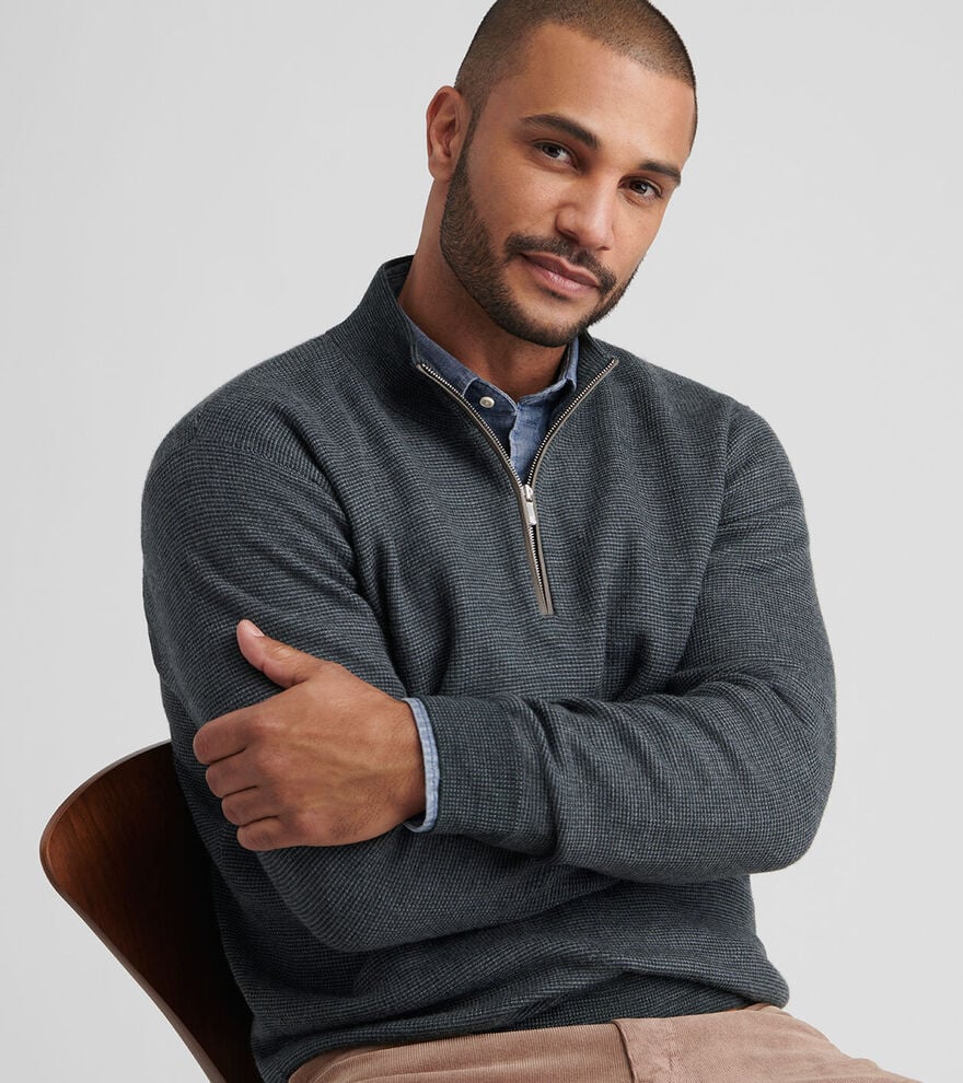 Peter Millar West Quarter Zip Sweater MF25S53 – Giovanni's Fine