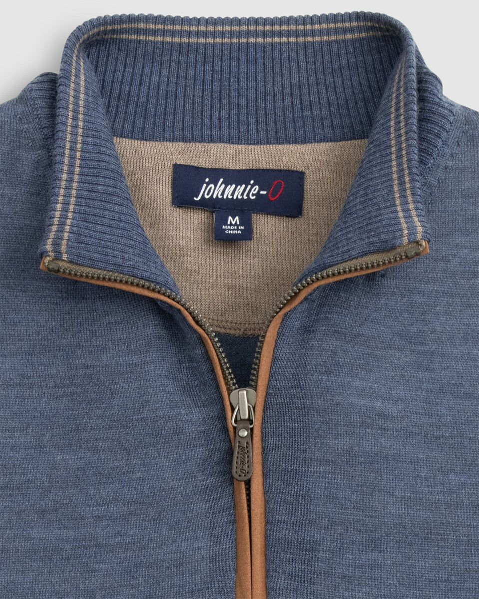 JOONE JOONAM ニット　ブルー S Johnnie-O Men's Mayfair Cashmere Quarter-Zip Sweater | $398.00