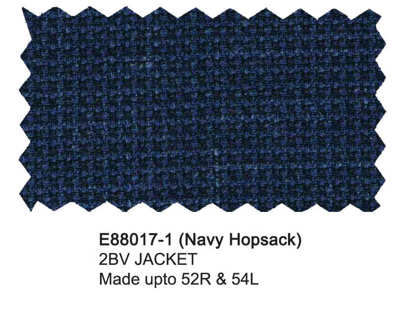 Enzo Blended Wool Sport Coat - Navy Hopsack Jacket E88017-1