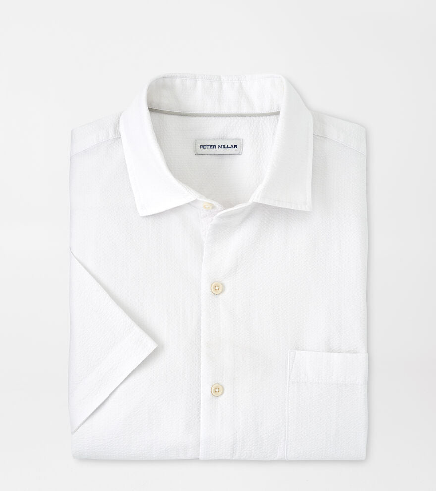 Peter Millar Seaward Seersucker Cotton Sport Shirt MS24W67SUF