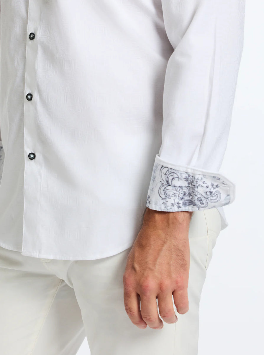 Chemise Homme Robert Graham édition Limitée Avatar - Soie, Perles Et Clous - Taille M