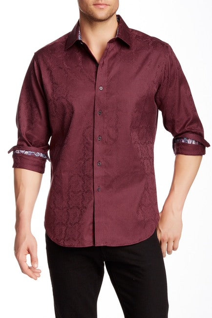 Robert Graham Salisbury Damask Woven Shirt – Giovanni's Fine Fashions Robert Graham Salisbury Damask Woven Shirt – Giovanni's Fine Fashions
