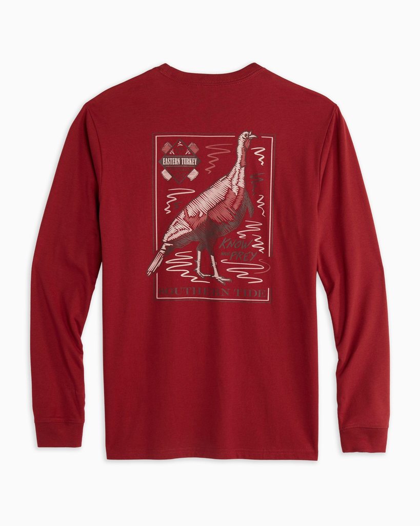 Southern Tide Know Your Prey Turkey Long Sleeve Tee 8509