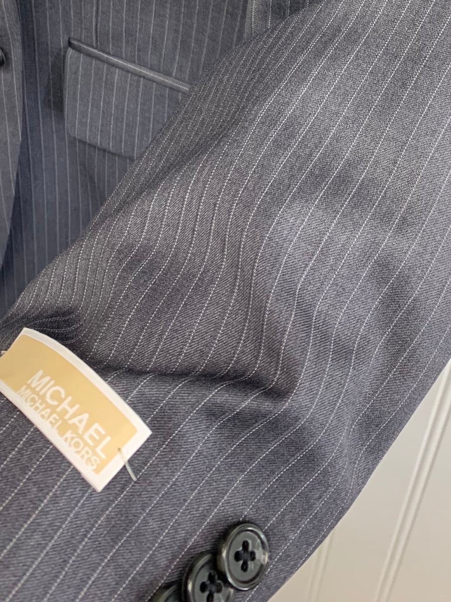 Michael Kors Wool Suit - KEV12-K2Z1176 (Gray Pinstripe