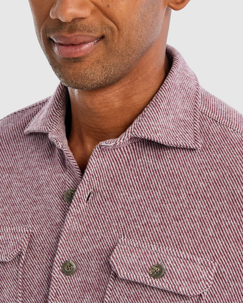 Johnnie O Carl Stretch Flannel Lodge Shirt Jacket JMWL6820