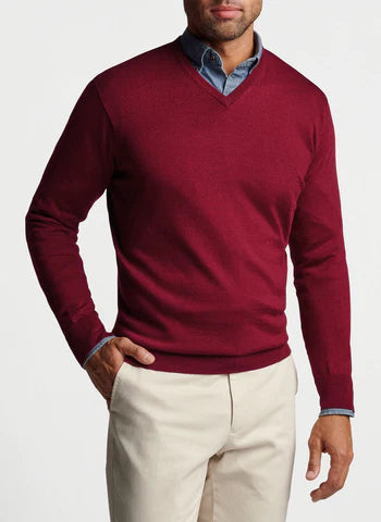 Peter Millar Autumn Crest V Neck Sweater MF22S02 Giovanni s
