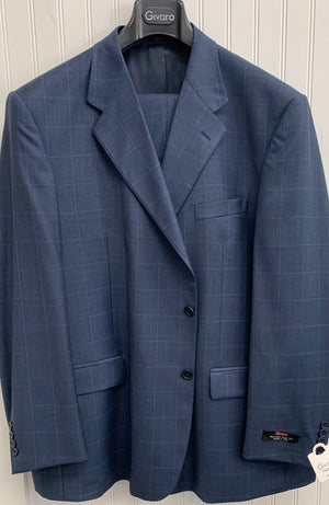 Givara Suit - GG-1862-2SV- (Blue w/ Lt. Blue Windowpane)
