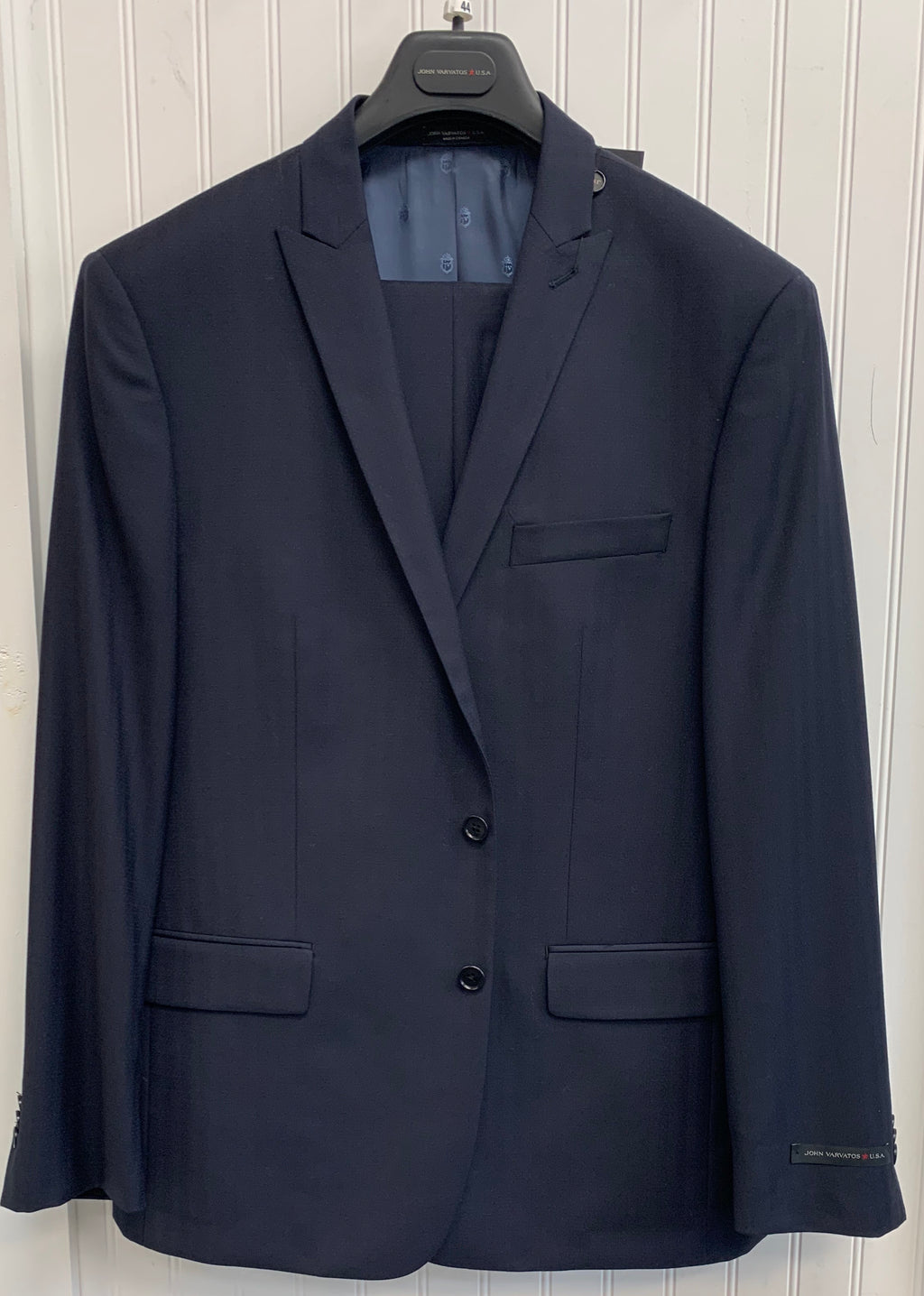 Ermenegildo Zegna Wool Suit Z33562 - (Navy Tonal Herringbone Stripe)