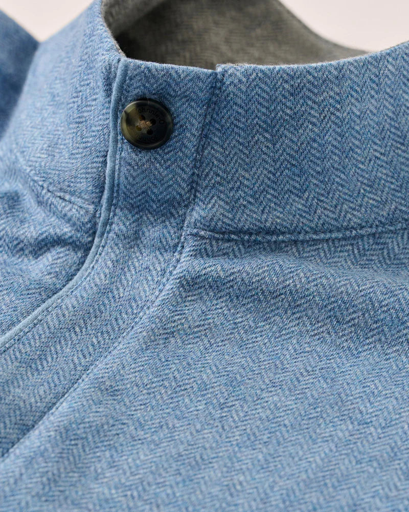 Johnnie O Rubin Herringbone Cashmere Blend 1/4 Zip Pullover JMKO100500