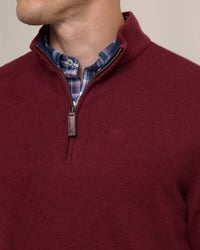 Southern Tide Oakatie Heather Quarter Zip 11098