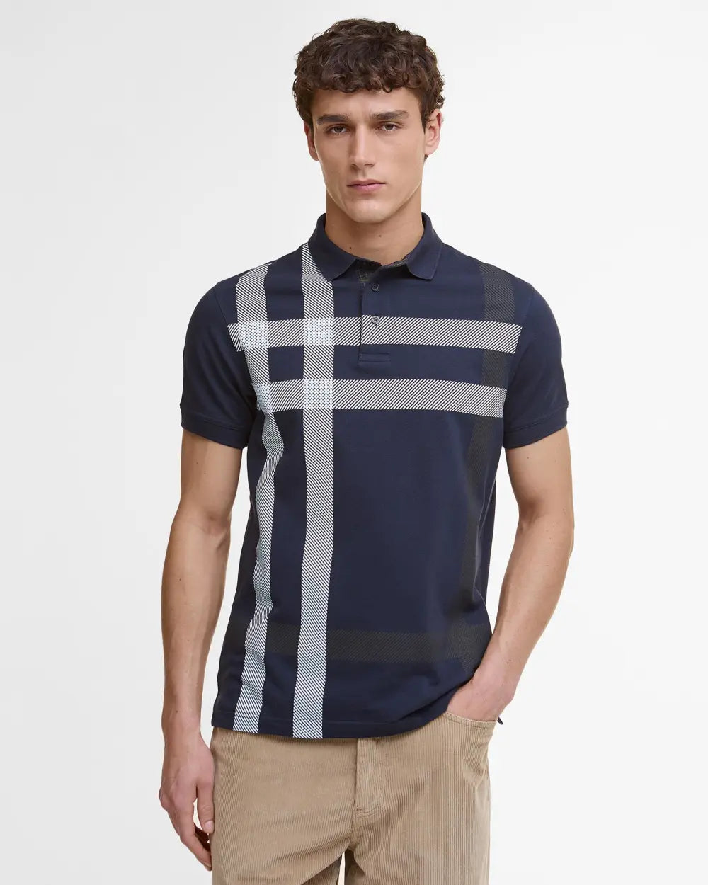 Barbour Blaine Tartan S/S Polo MML1117NY31 MML1117WH11