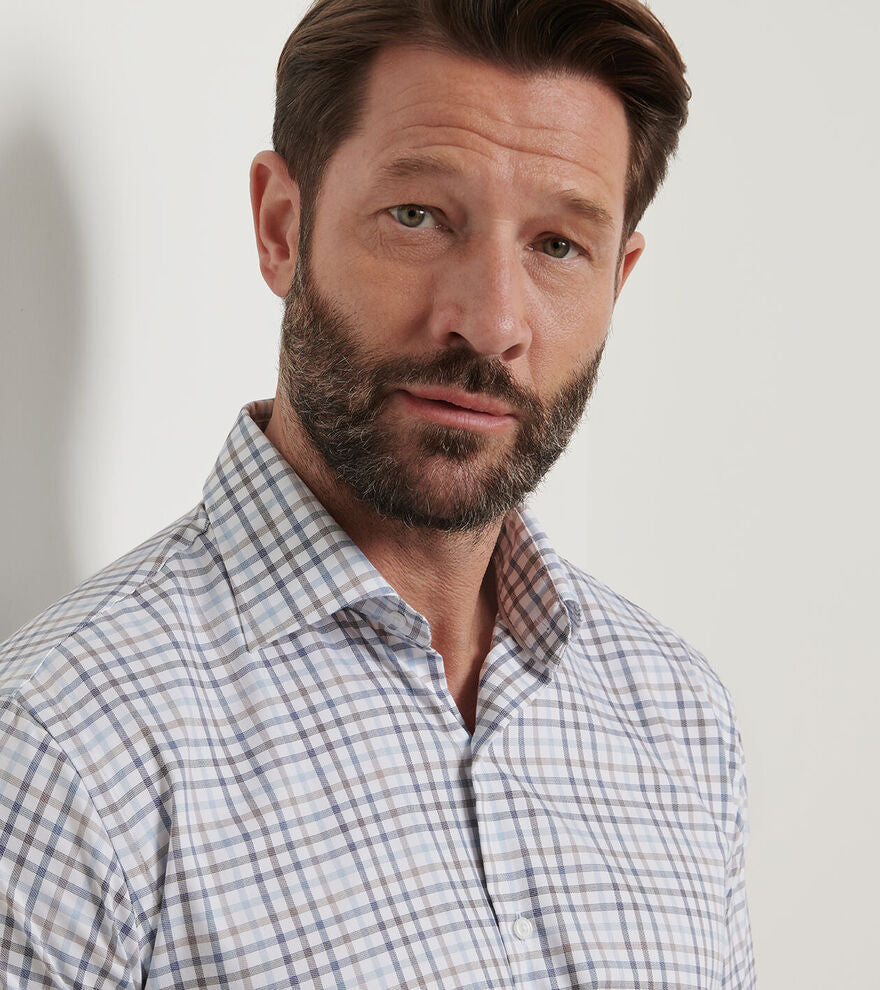 Peter Millar North Coast Crown Lite Cotton Stretch Sport Shirt MF25W04LTS