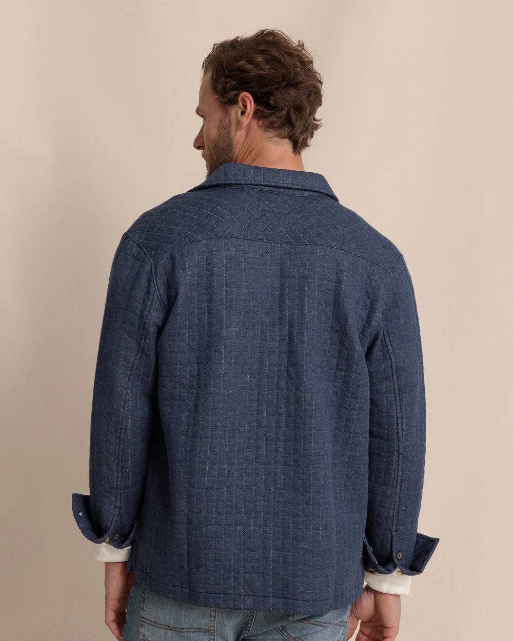 Southern Tide Fairwood Quilted Knit Shacket 11150