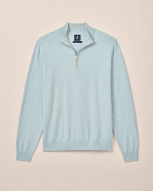 Johnnie-O Desmond Plaited Cotton Blend 1/4 Zip Sweater JMSW100100