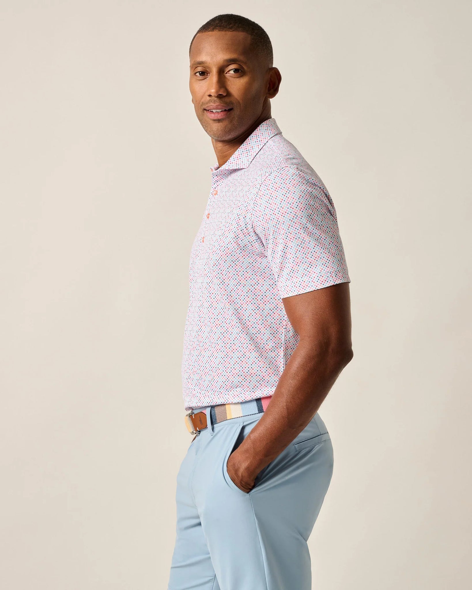 Johnnie-O Performance Mesh Polo Razz JMPO101020