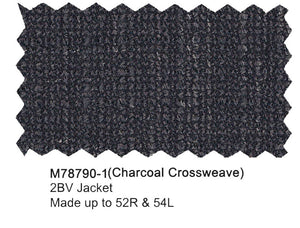 Mantoni Sport Coat Charcoal Crossweave Hopsack M78790-1