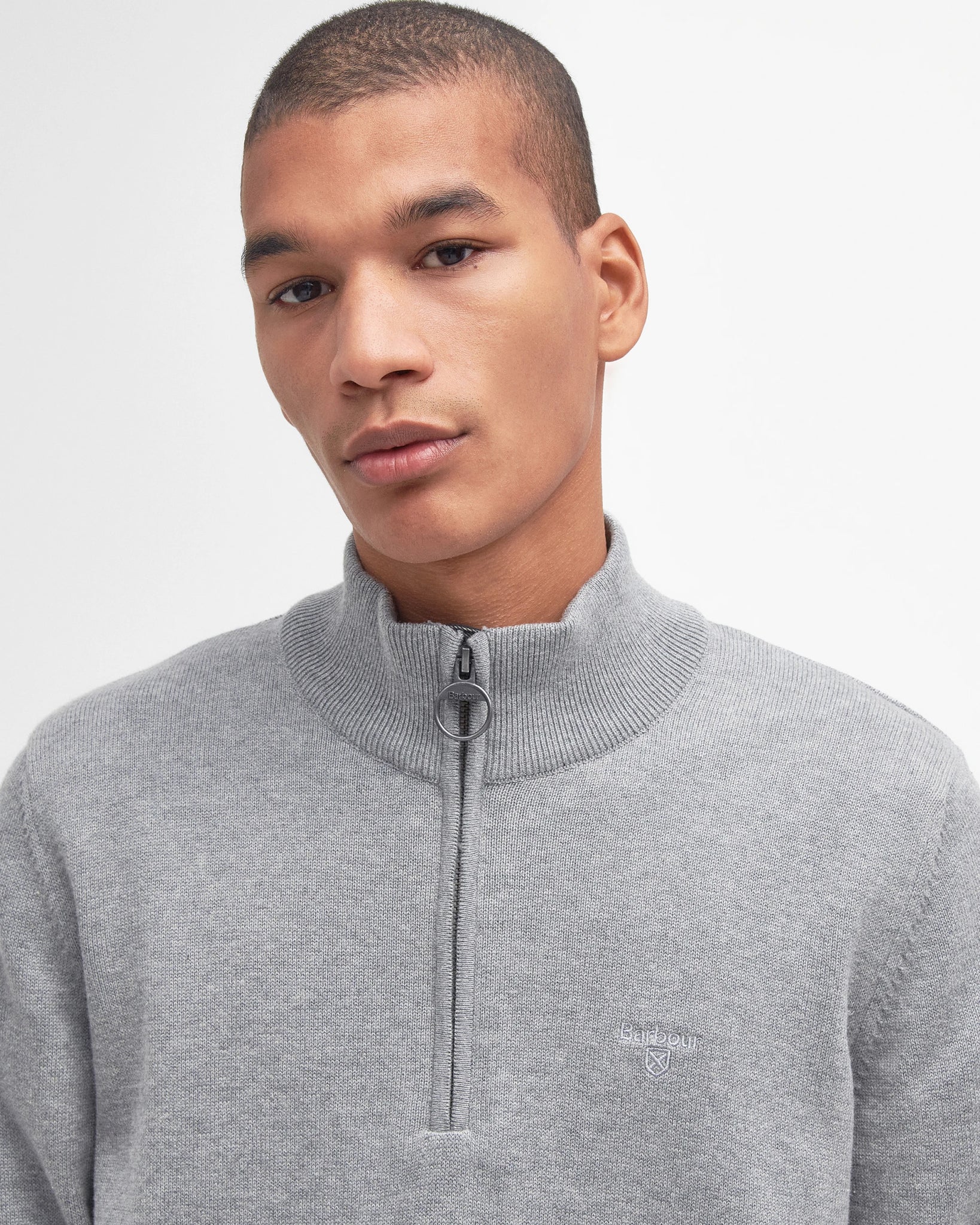 Barbour Cotton Half Zip Jumper MKN1074