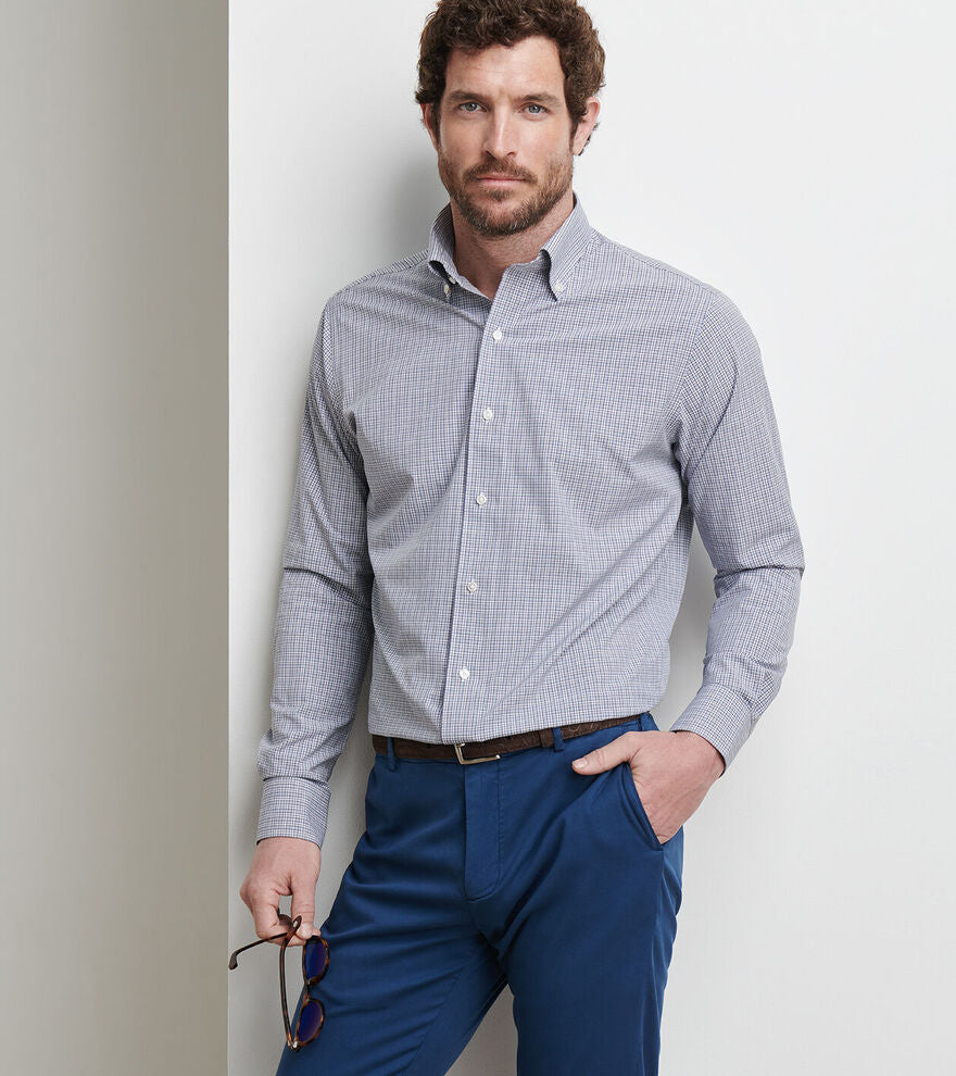 Peter Millar Porter Performance Poplin Sport Shirt MF25XW02LTDP