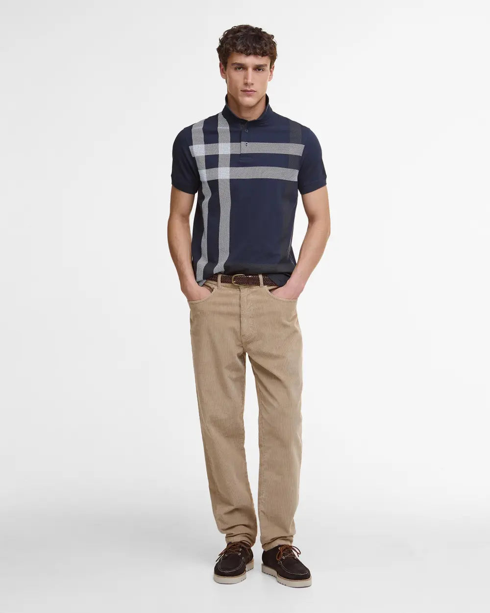 Barbour Blaine Tartan S/S Polo MML1117NY31 MML1117WH11
