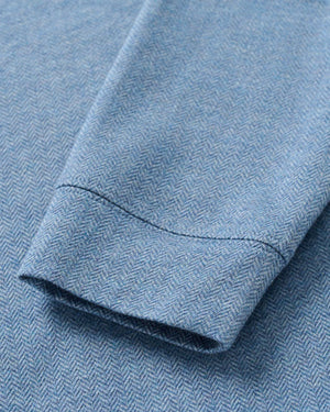 Johnnie O Rubin Herringbone Cashmere Blend 1/4 Zip Pullover JMKO100500