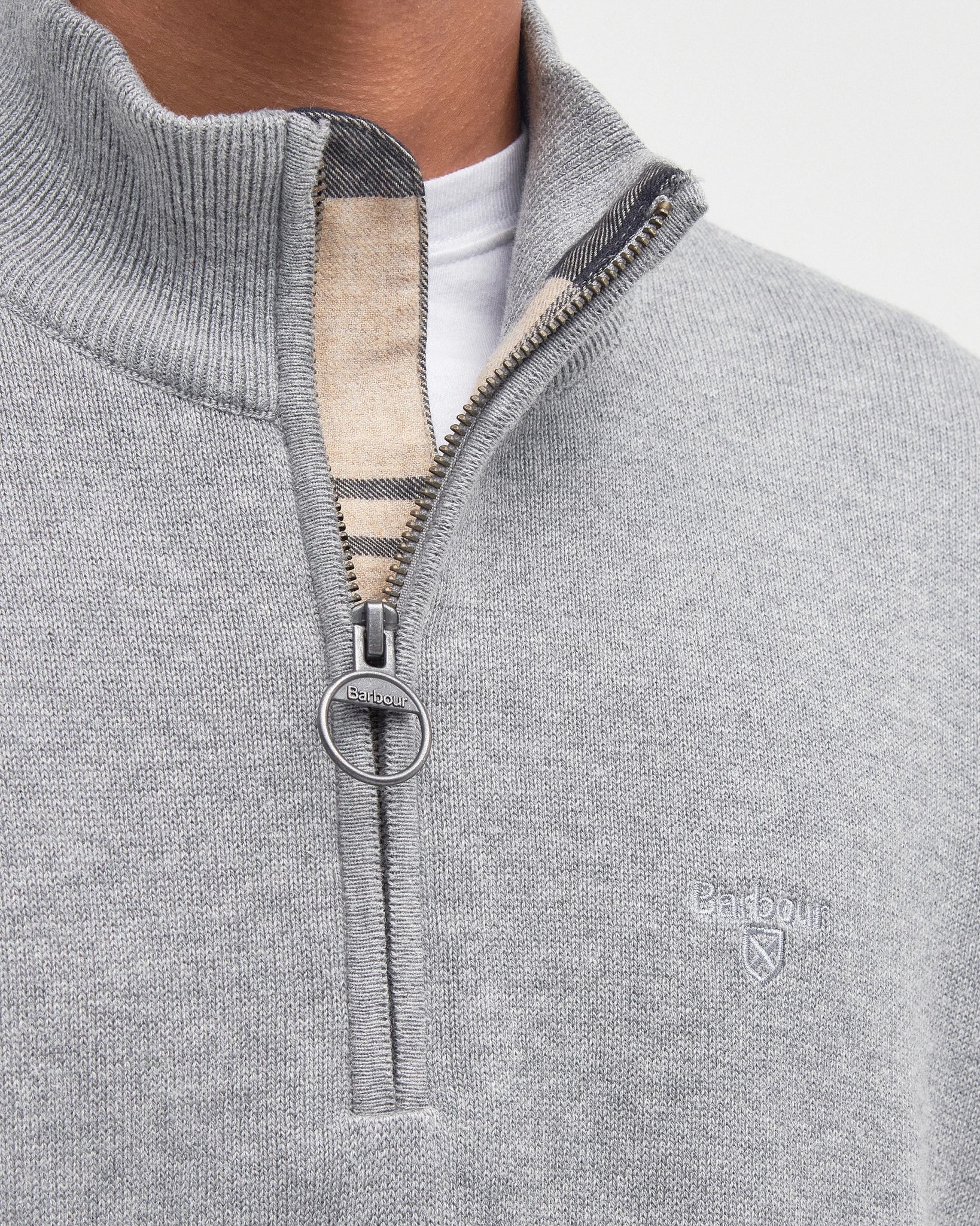 Barbour Cotton Half Zip Jumper MKN1074