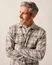 Johnnie-O Marcelo Stretch Knit Flannel Lodge Shirt JMWL101140