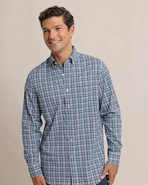 Southern Tide Saltgrass Plaid Intercoastal L/S Sports Shirt 11165