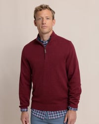 Southern Tide Oakatie Heather Quarter Zip 11098