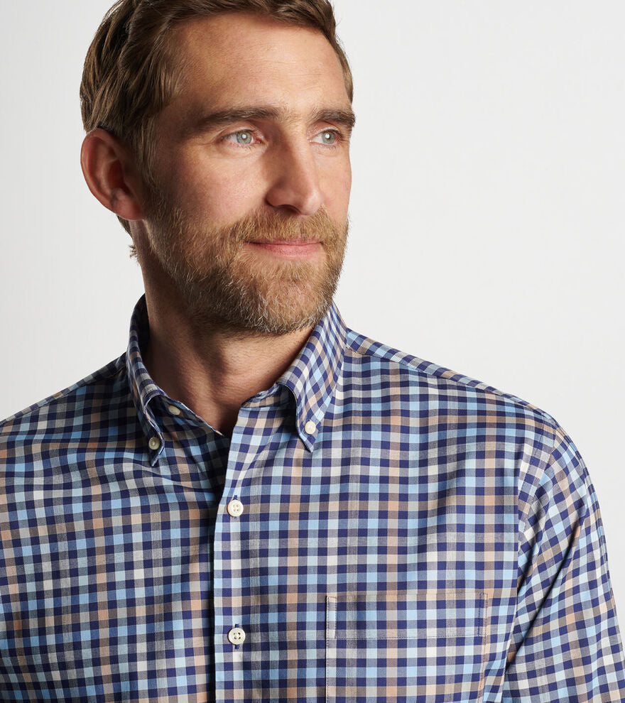 Peter Millar Chambly Crown Lite Cotton-Stretch Sport Shirt MF24W13LTB