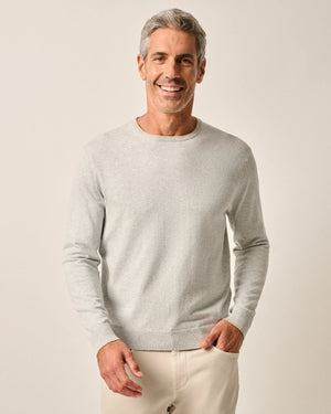 Johnnie-O Wren Plaited Cotton Blend Crewneck Sweater JMSW100080