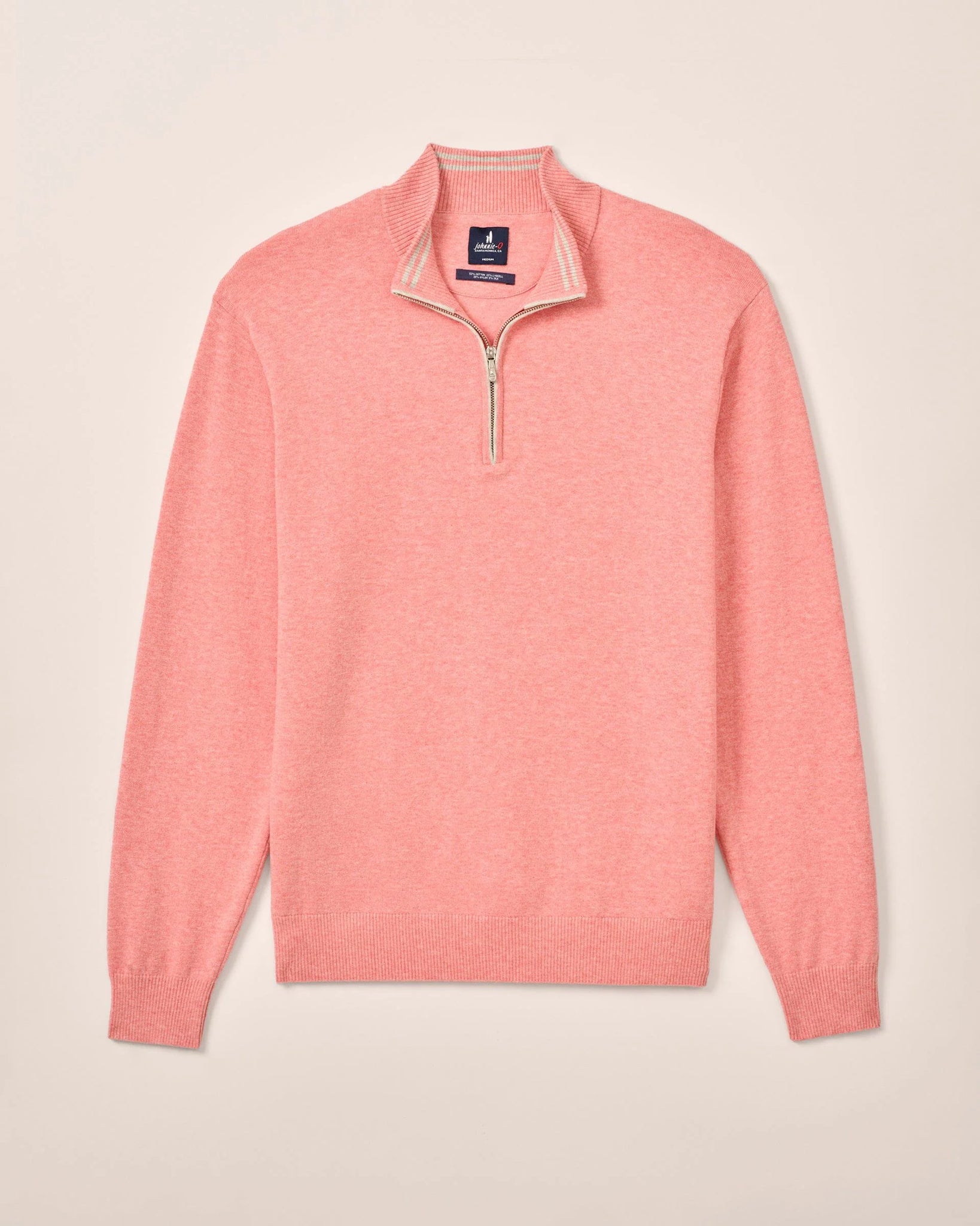 Johnnie-O Desmond Plaited Cotton Blend 1/4 Zip Sweater JMSW100100