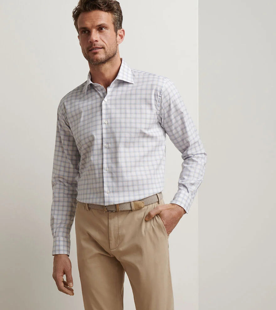 Peter Millar Lenox Crown Lite Cotton-Stretch Sport Shirt MF25W08LTS