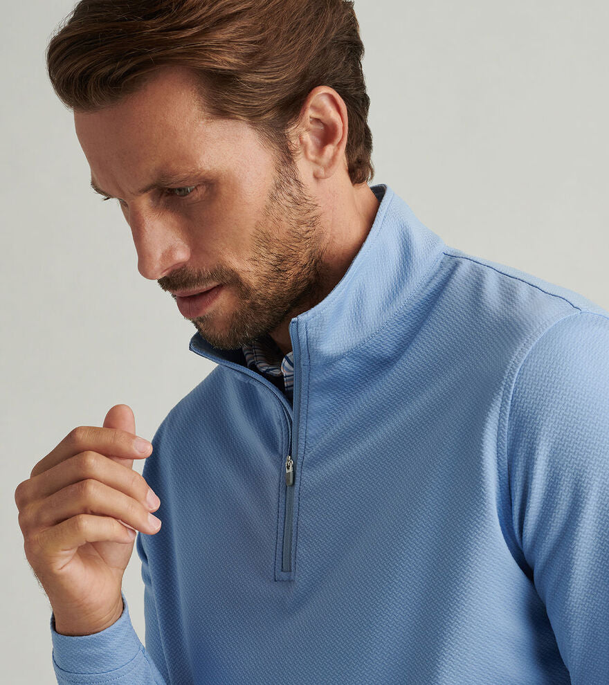 Peter Millar Perth Cross-Hatch Performance Quarter-Zip MS25EK40D