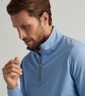 Peter Millar Perth Cross-Hatch Performance Quarter-Zip MS25EK40D