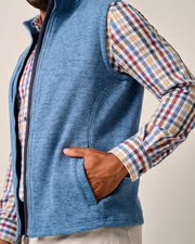 Johnnie-O Denalis Double-Zip Fleece Vest JMVT100120
