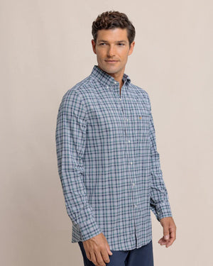 Southern Tide Saltgrass Plaid Intercoastal L/S Sports Shirt 11165