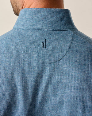 Johnnie O Rubin Herringbone Cashmere Blend 1/4 Zip Pullover JMKO100500