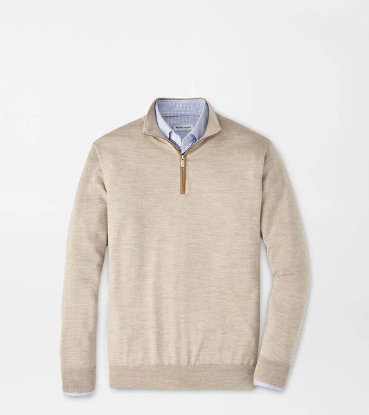 Peter Millar Autumn Crest Suede Trim 1/4 Zip MF25S03 – Giovanni's