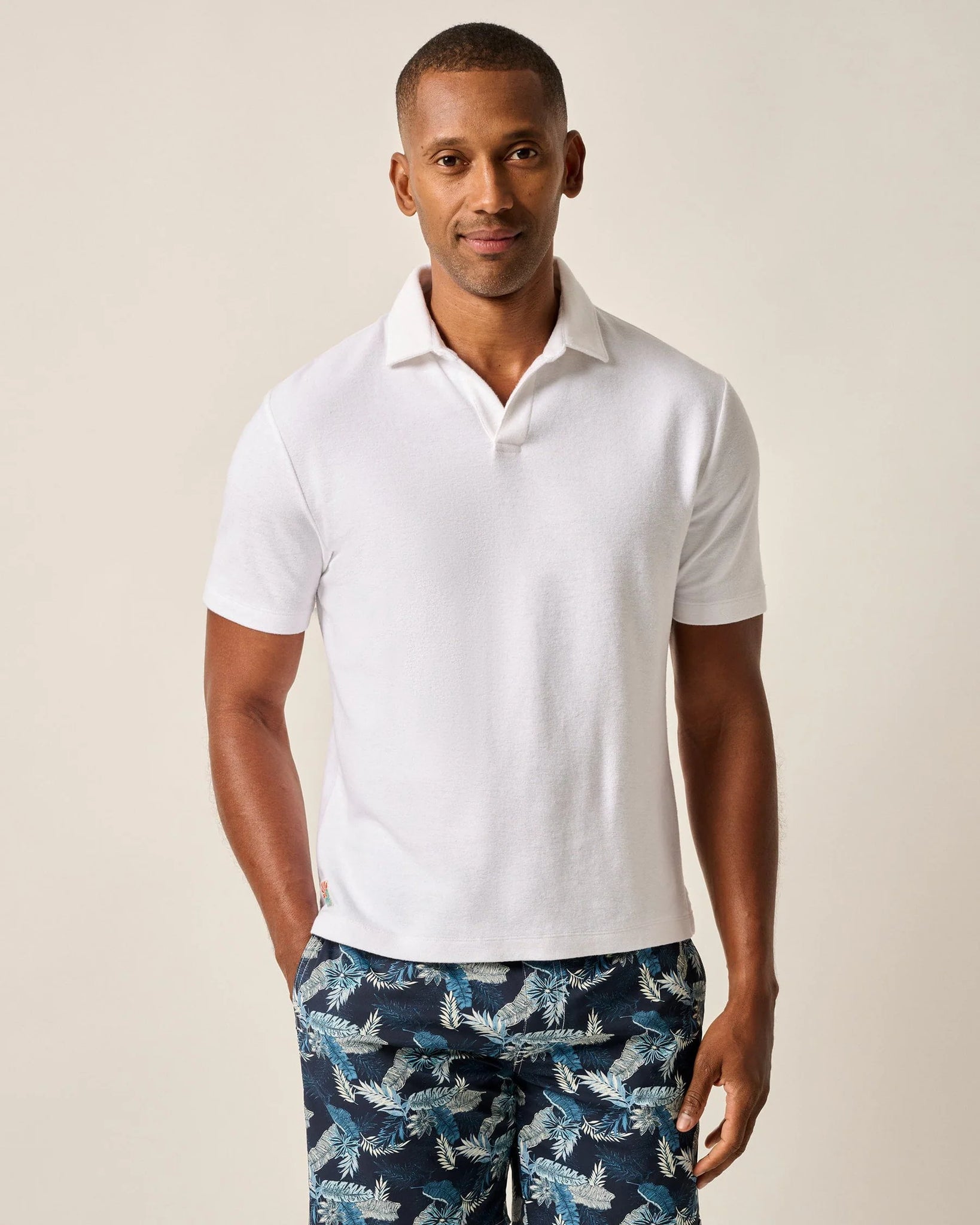 Johnnie-O French Terry Johnny Collar Polo Frankie JMPO101520