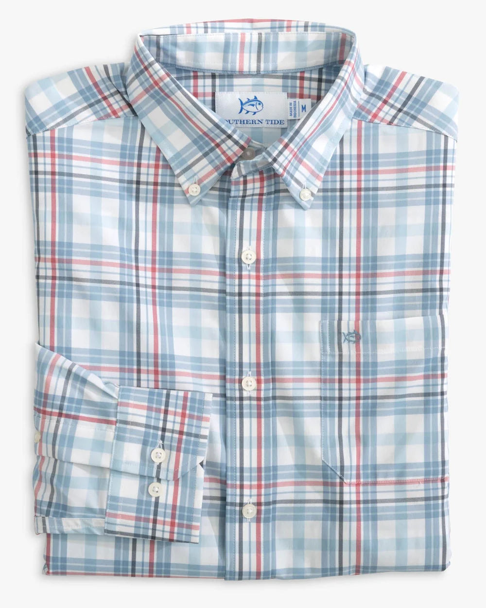 Southern Tide Durwood Plaid Intercoastal Sports Shirt 10322