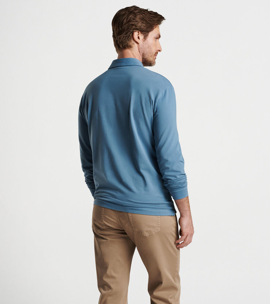 Peter Millar Lava Wash Long Sleeve Polo MF23K21