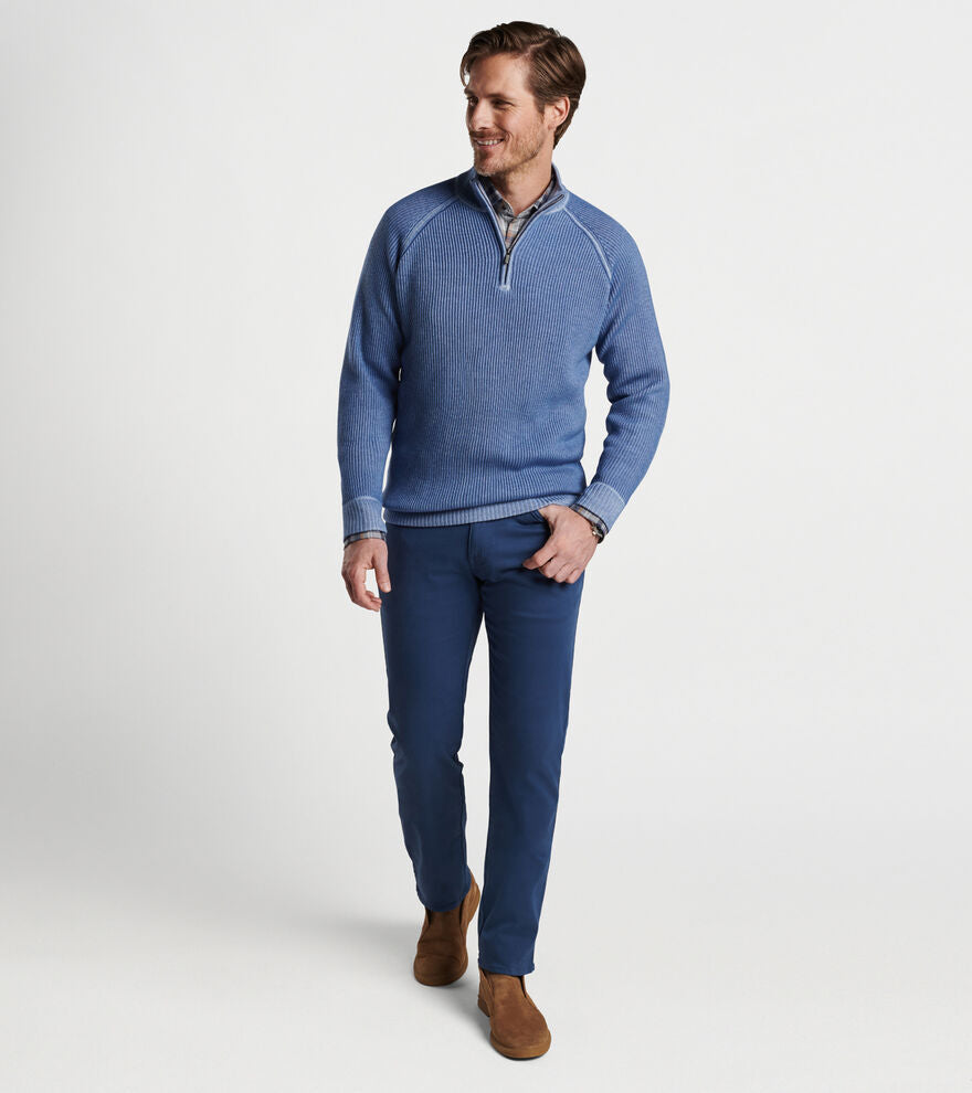 Peter Millar Layton Garment Dyed Quarter Zip MF23S19