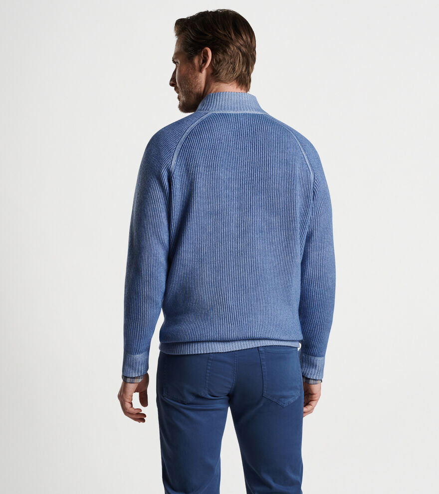 Peter Millar Layton Garment Dyed Quarter Zip MF23S19