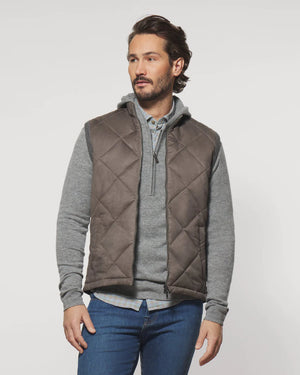 Johnnie-O Dexter Mixed Media Weather Resistant Vest JMVT1570 Johnnie-O Dexter Mixed Media Weather Resistant Vest JMVT1570