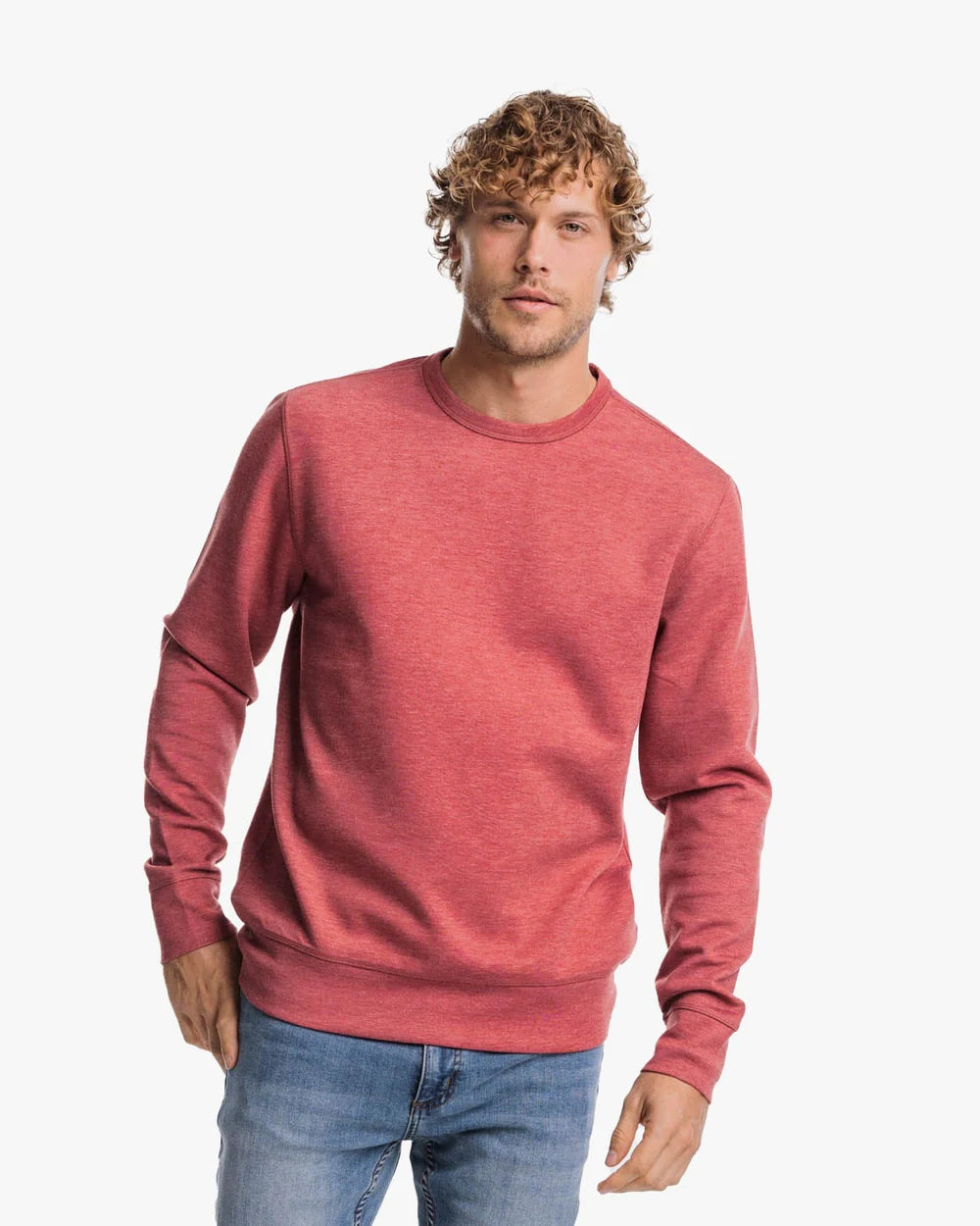 Southern Tide Lockley Interlock Heather Crew 10338