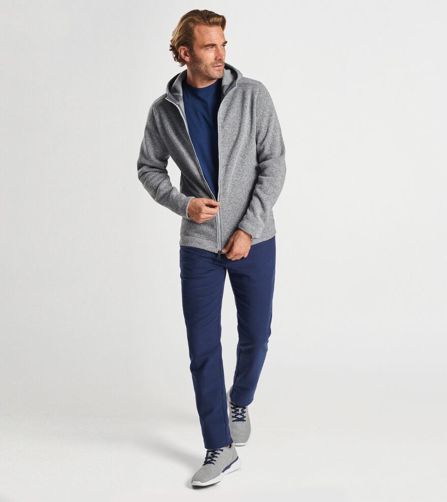 Peter Millar Crown Sweater Fleece Full Zip Hoodie MF23K63