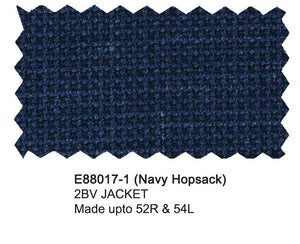 Enzo Blended Wool Sport Coat - Navy Hopsack Jacket E88017-1 / E88022-1
