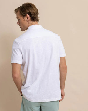 Southern Tide Beachcast Solid Knit Short Sleeve Sportshirt 11007