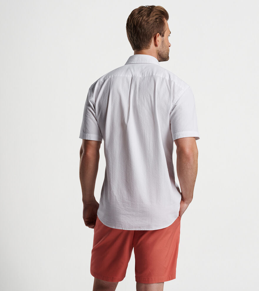 Peter Millar Seaward Seersucker Cotton Sport Shirt MS24W67SUF